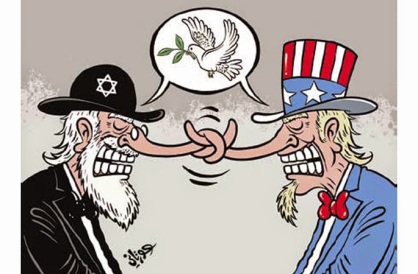 Image result for caricature israel and u.s.